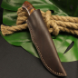Preview: Zebra - Arno Bernard Knives with Ironwood steel incl. leather sheath