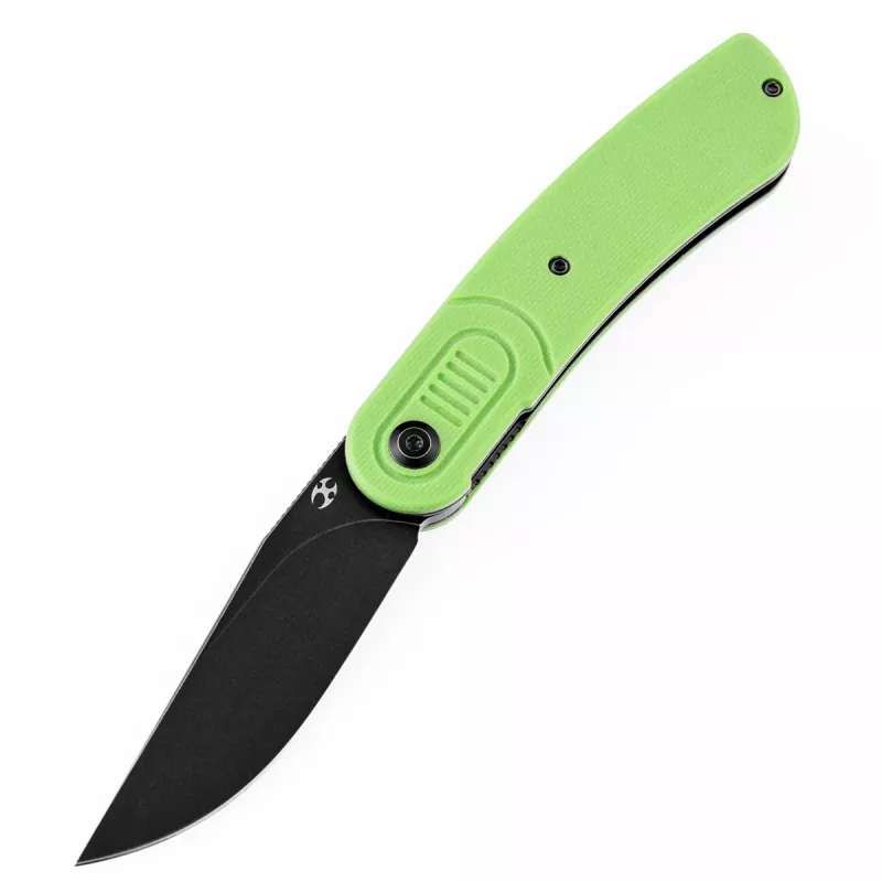 Kansept Reverie Low Budget Version 154CM Steel G10 grass green Folding Knife by Justin Lundquist