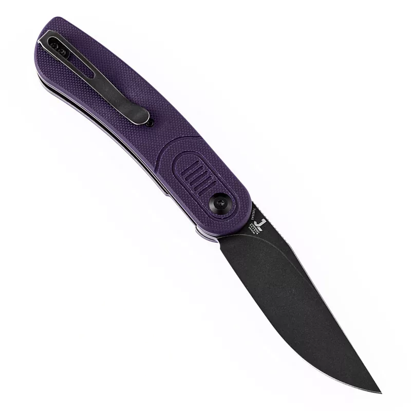 Kansept Reverie Low Budget Version 154CM Steel G10 purple Folding Knife by Justin Lundquist