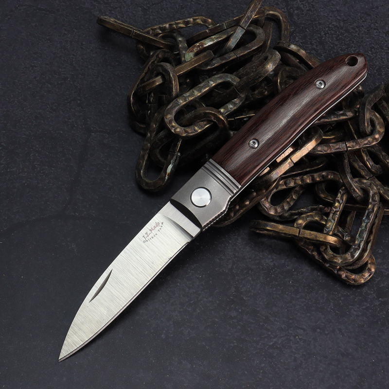 Absolutes Highlight - Einzelstück - Prototyp Slipjoint Loveless Design M390 antikes Micarta