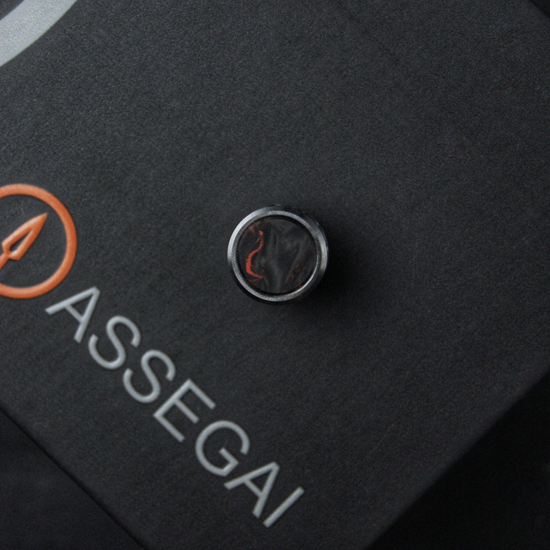 Inlay Cap für Assegai Pen - CAP mit Inlay in FAT Carbon Darkmatter orange