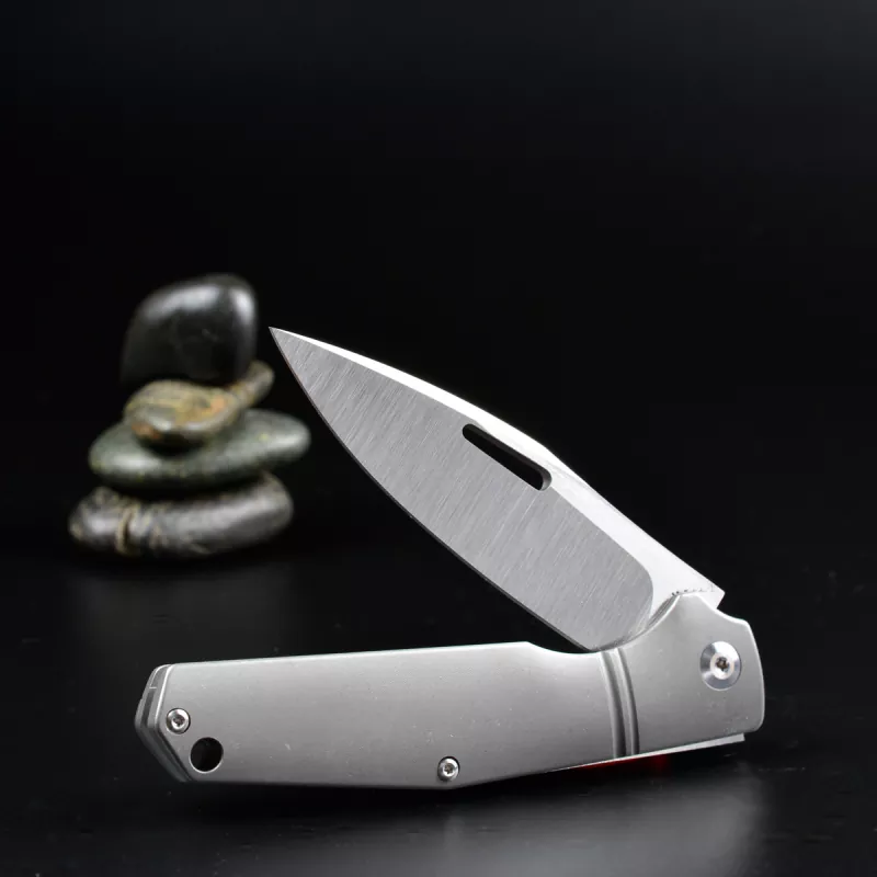 Pocket knife Combustion with belt clip by J.E. Made Knives