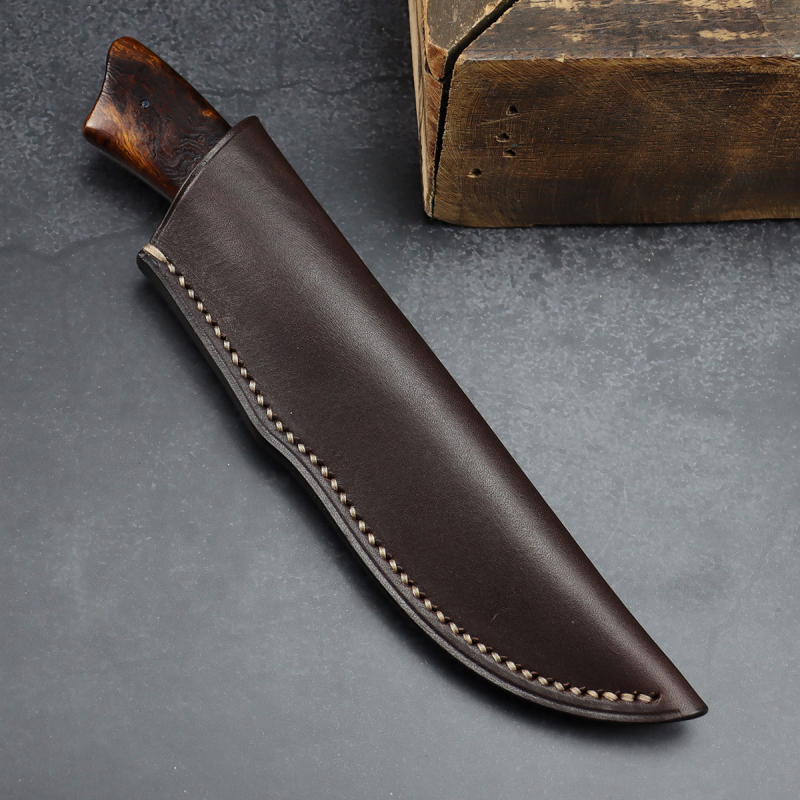 Springbok model - high-quality hunting knife in skinner form by Arno Bernard Knives with Ironwood