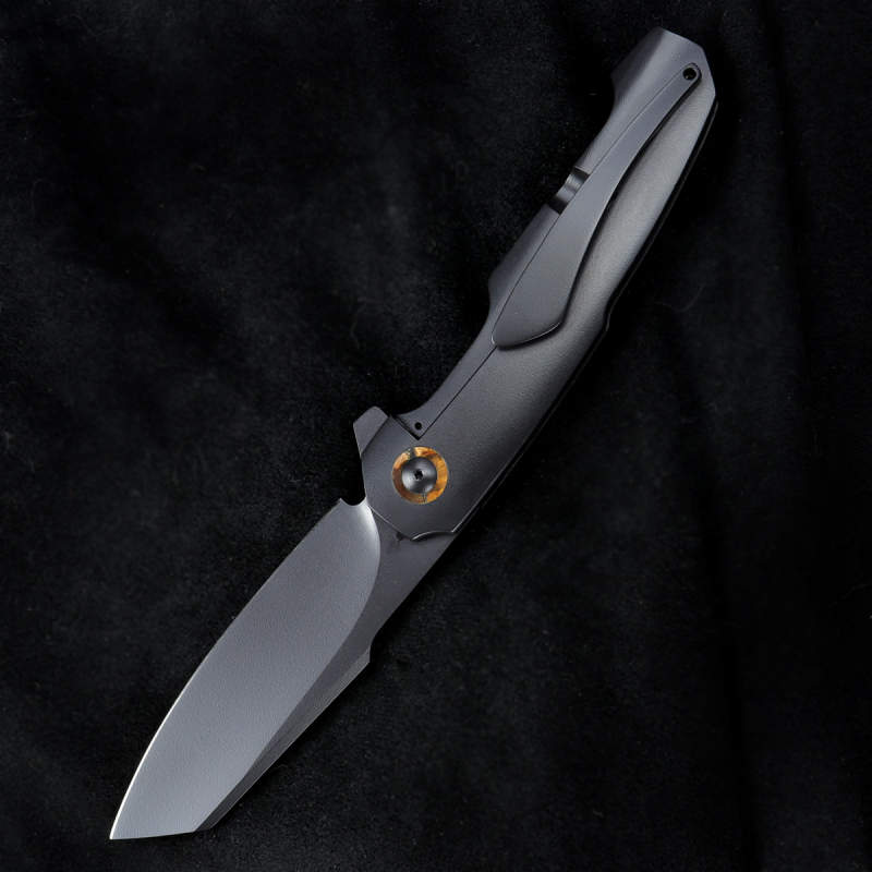 Boudicca 7.5" Harpoon Warncliff with mammoth tusk 6AL4V titanium handle RWL-34 steel custom knife South Africa