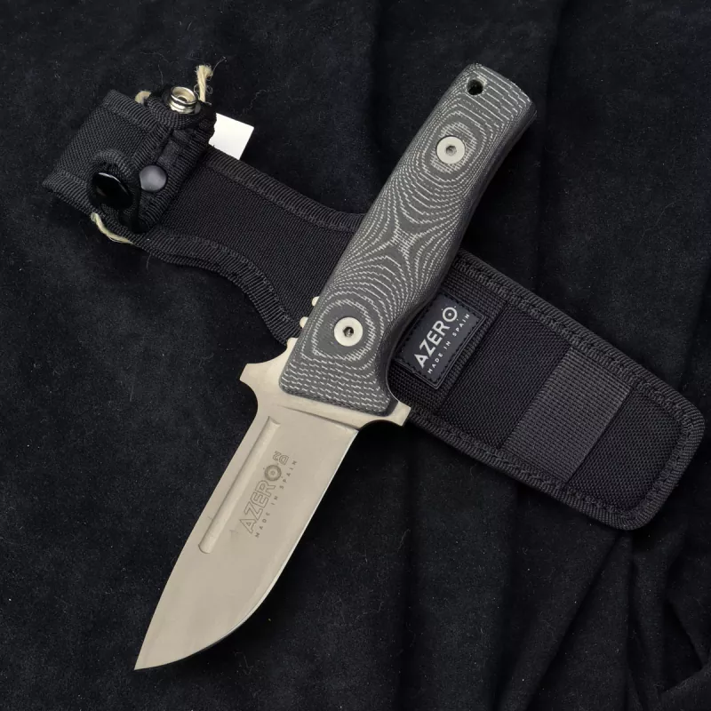 Sale - AZERO outdoor knife D2 with PVD coating