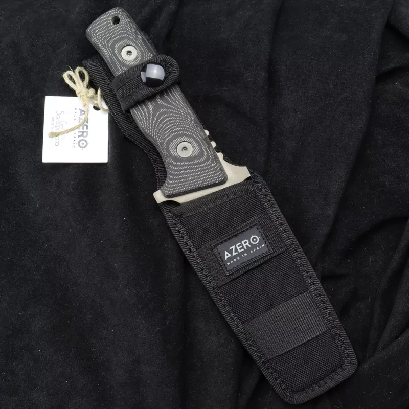 Sale - AZERO outdoor knife D2 with PVD coating