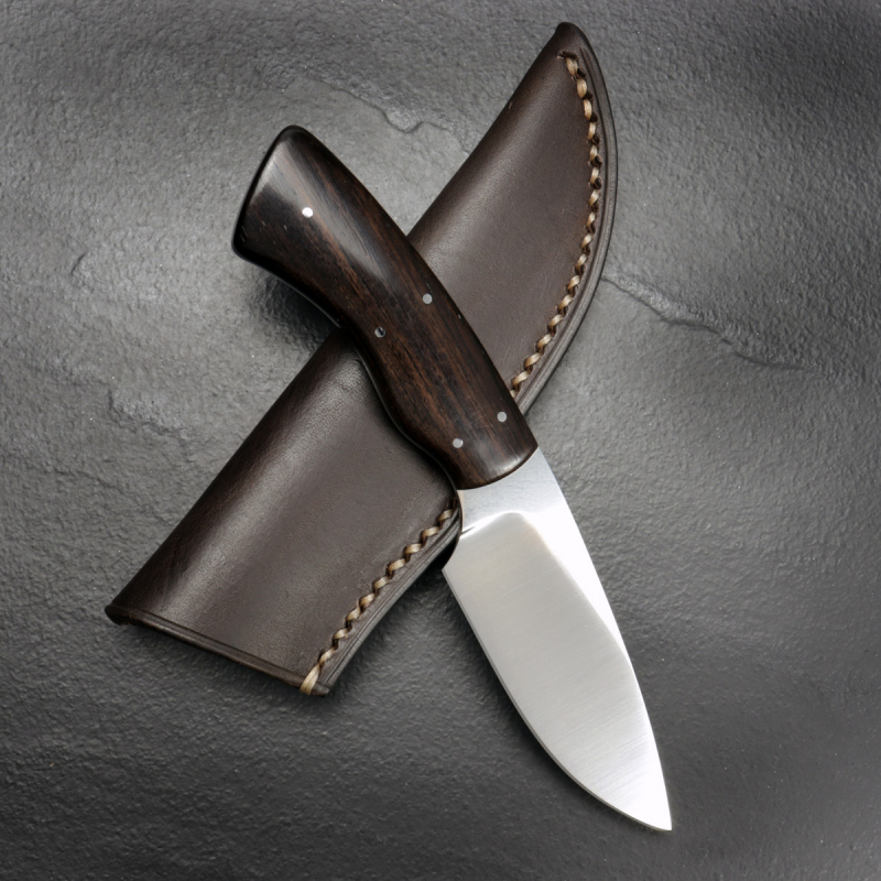 Gecko by Arno Bernard Knives with grenadilla wood and N690 great EDC knife African Blackwood