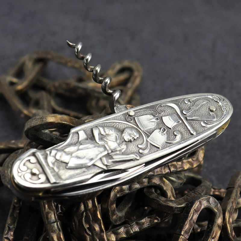 Carl Schlieper goes to Indonesia - Multitool - absolut selten - Schere, Korkenzieher, Kapselheber, Klinge