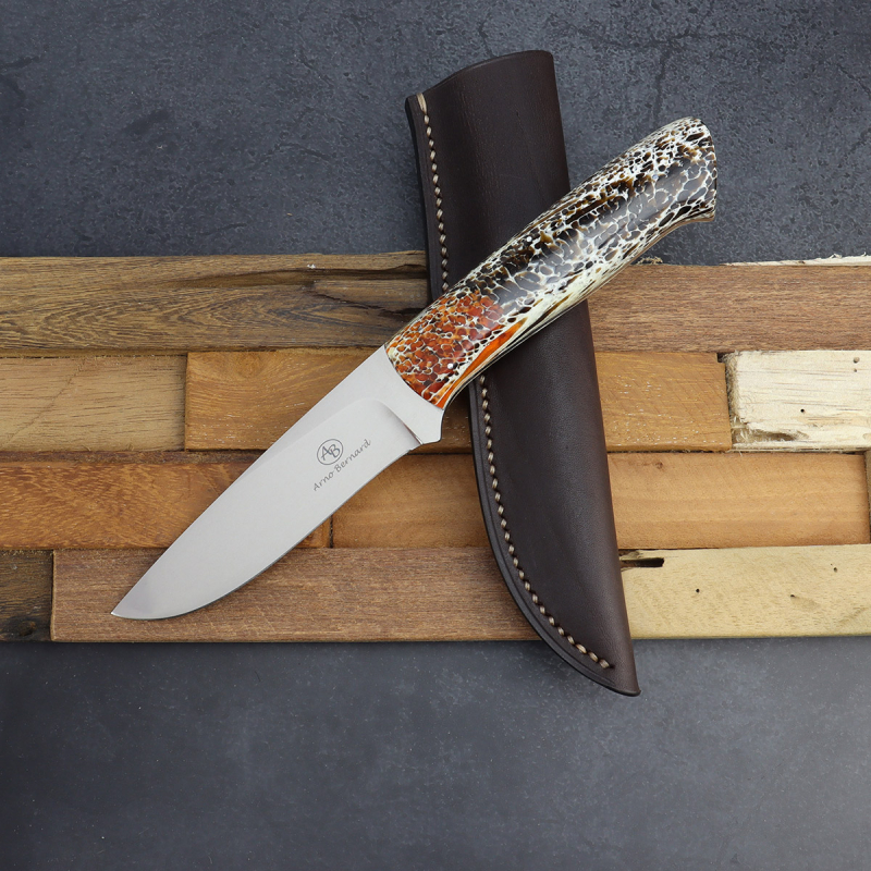 Croc Bushcraft knife with Kudu bone in the shop for the first time in 2025 - Arno Bernard Knives