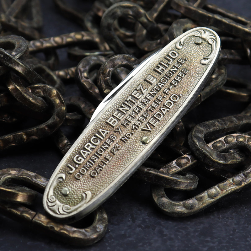 Besonderheit - Carl Schlieper altes Herrenmesser goes to Havanna - CS Klinge Eye brand