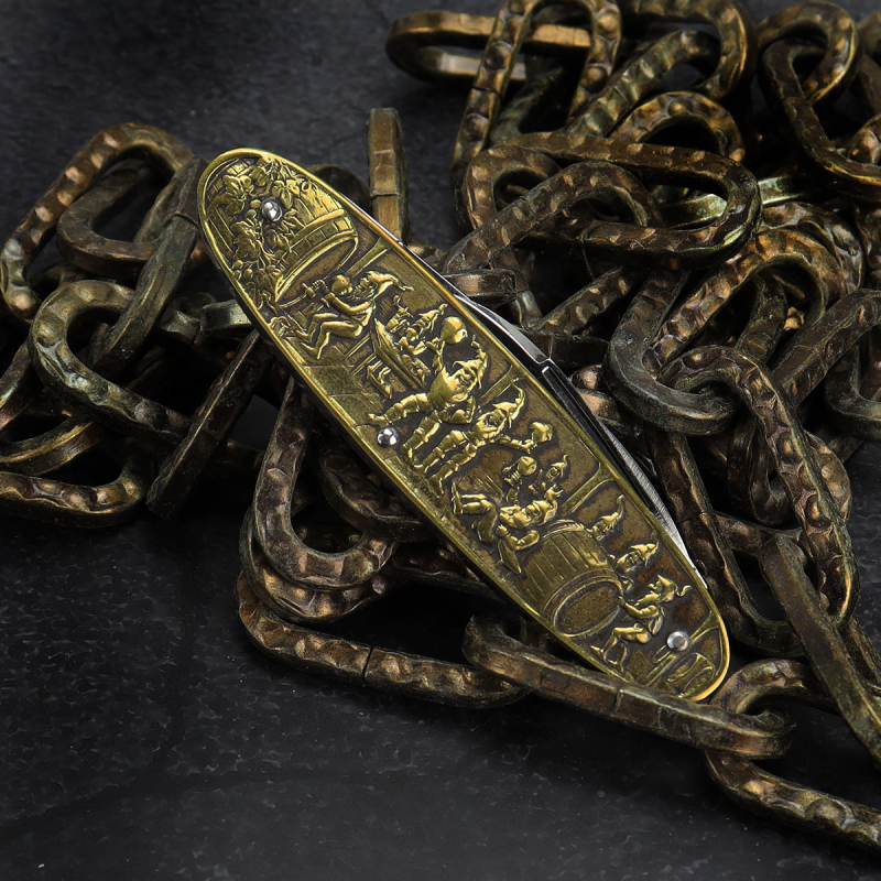 Absolut Selten - Schlieper Taschenmesser aus Solingen mit Prägeschalung "Kölner Dom"