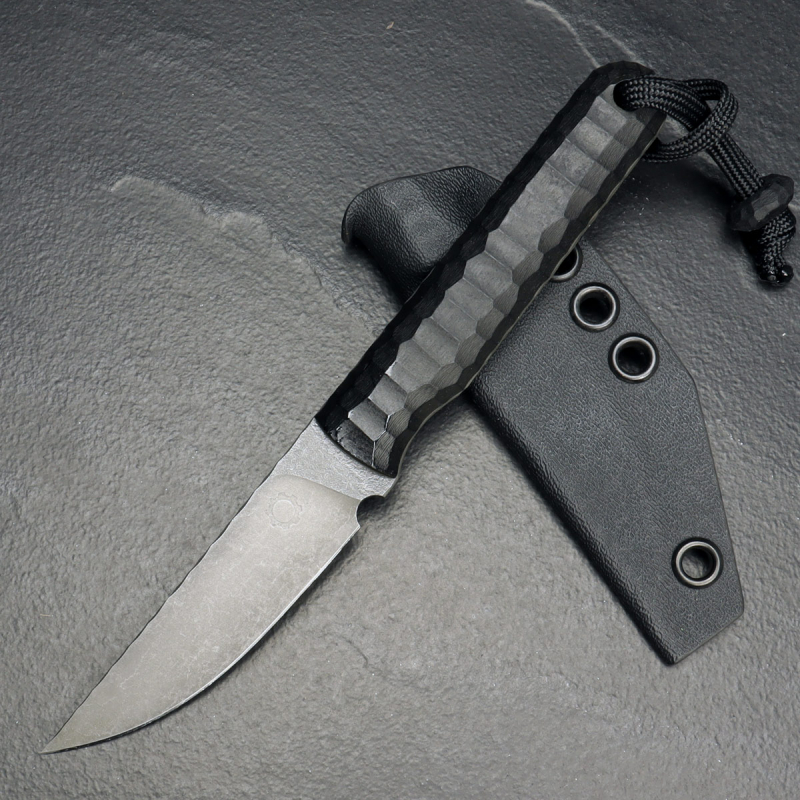 Forge Works - Gentleman - EDC knife with 3mm AEB-L steel and G10 handle in black