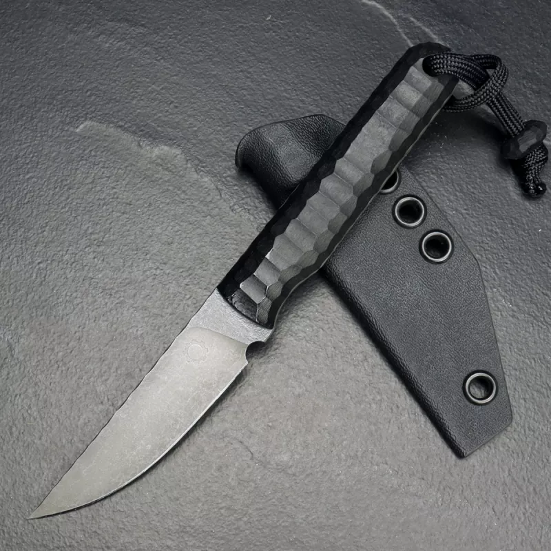 Forge Works - Gentleman - EDC Messer mit 3mm AEB-L Stahl und Griff aus G10 schwarz