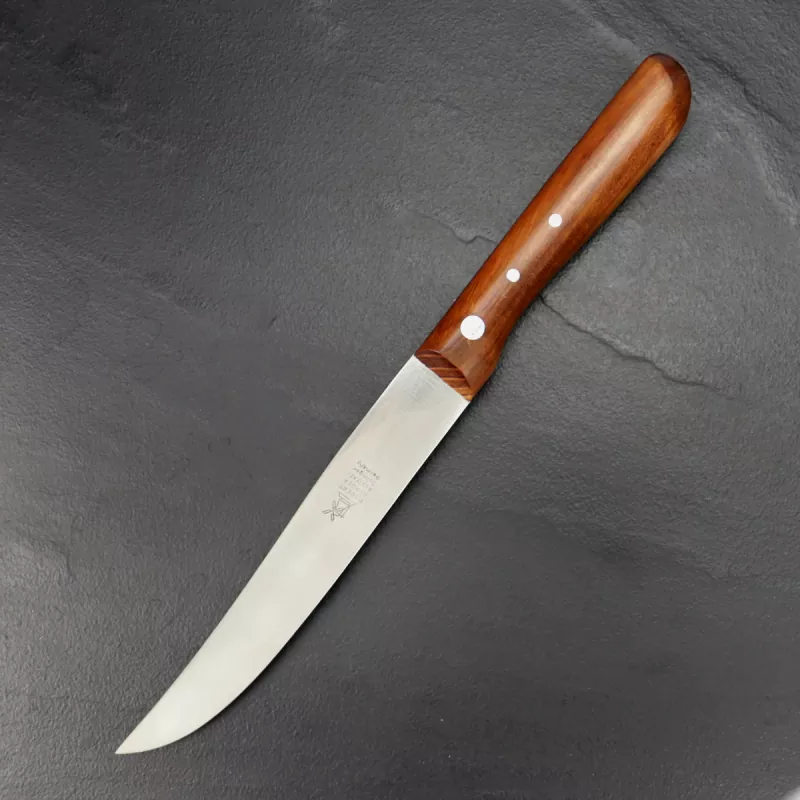 Herder pointed back, large Cherry tree series, stainless, 182mm thin section, blue-polished windmill knife