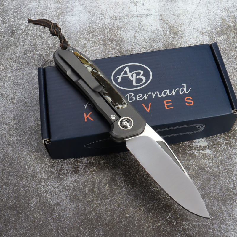 German Edition Fuller Arno Bernard Knives - iMamba titanium knife RWL-34 Steel and Wartshine Dyed
