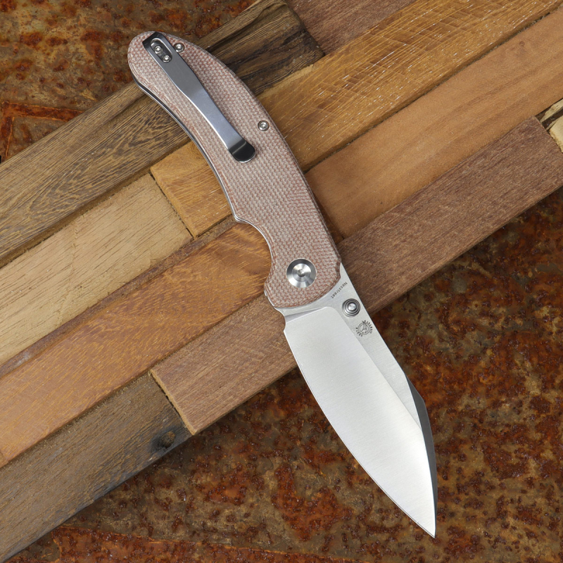 Kansept Nesstreet Messer mit S35VN Stahl mit Micarta braun