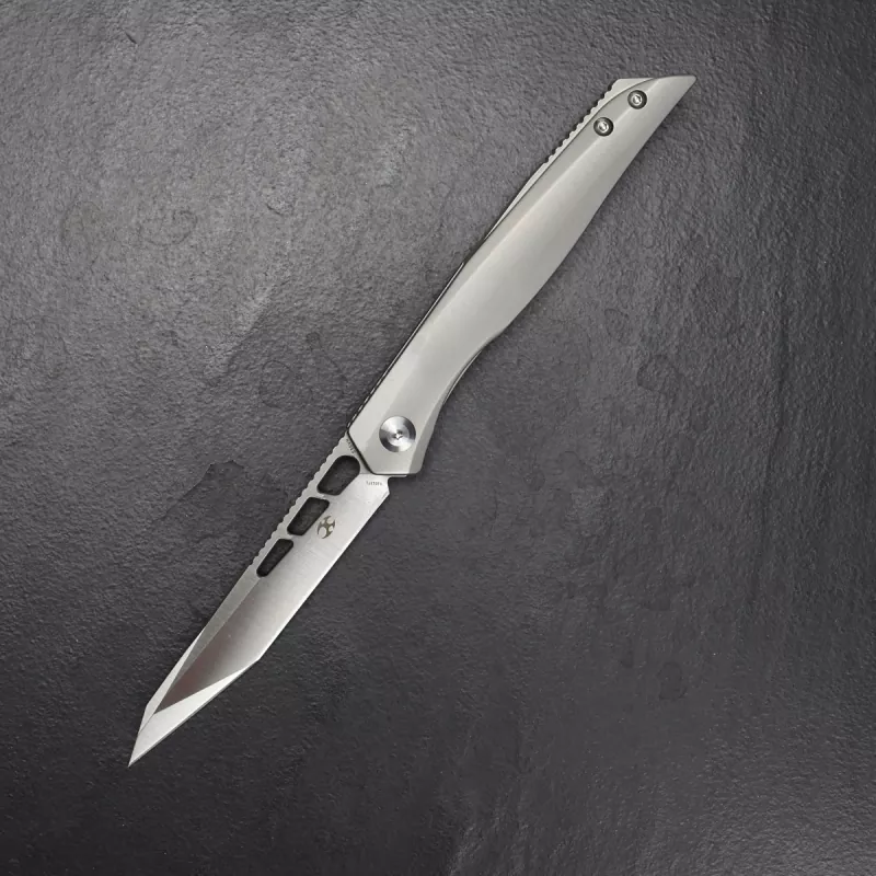 Kansept Knives Lucky Star titanium front flipper CPM-S35VN steel