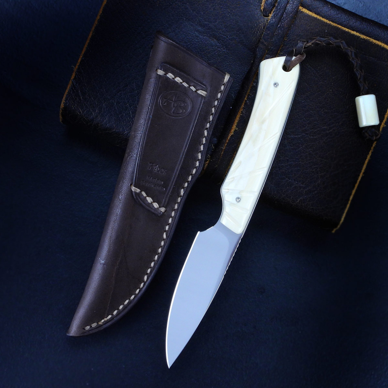 Marmoset - Arno Bernard Knives - EDC Knife N690 Warthog Tusk **