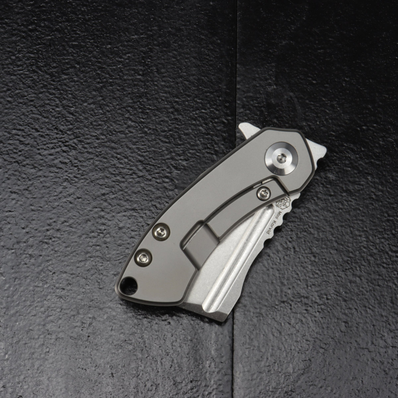 Kansept Korvid Mini Full Titan Messer bunt anodisiert mit CPM-S35Vn Klinge nach dem Design von Koch Tools