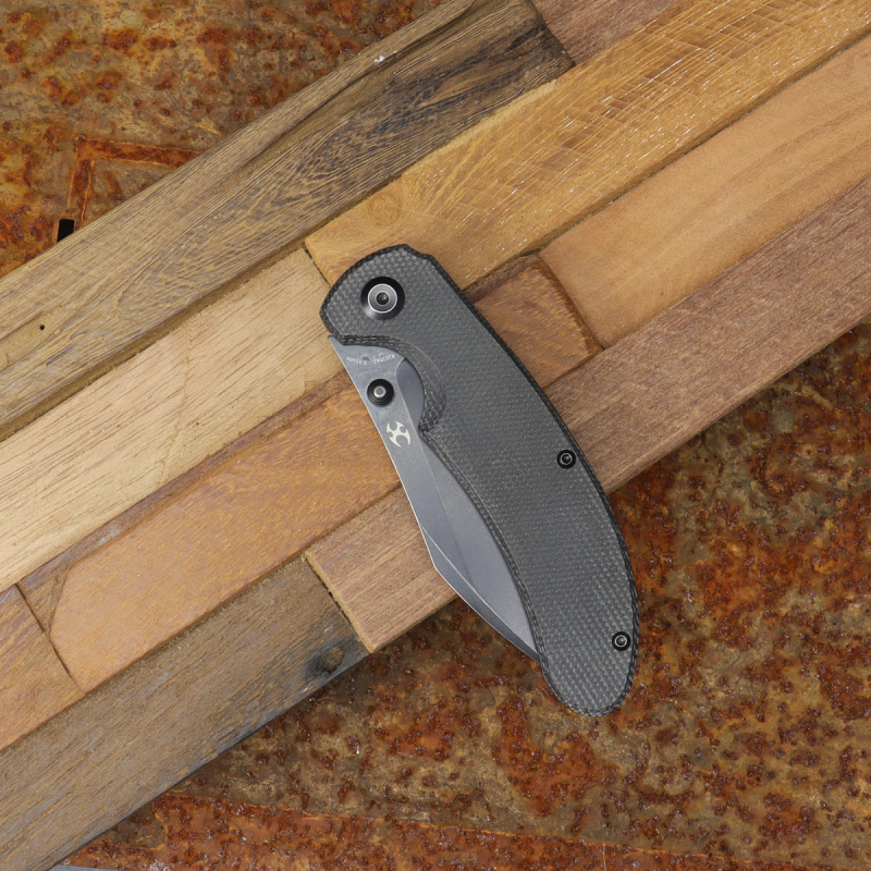 Kansept Nesstreet Messer mit S35VN Stahl mit Micarta schwarz
