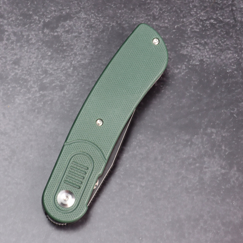 Kansept Reverie Low Budget Version 154CM steel coated G10 green Justin Lundquist