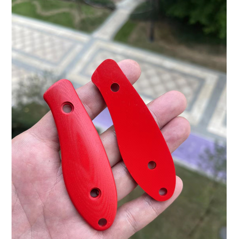 JE made knives zusätzliche Griffschalen in G10 rot für das Mini-Q