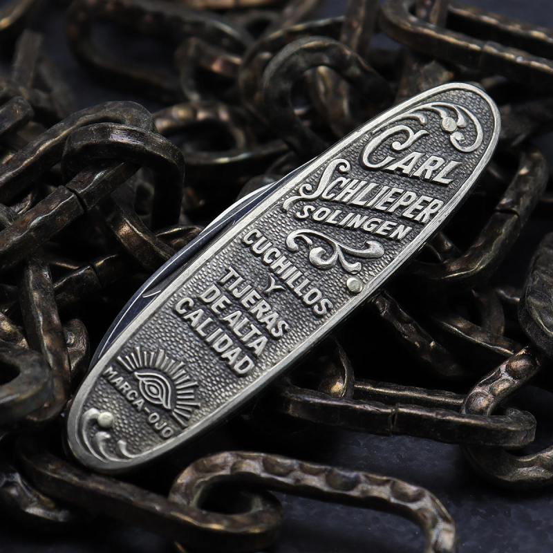 Besonderheit - Carl Schlieper altes Herrenmesser goes to Havanna - Klinge Eye brand