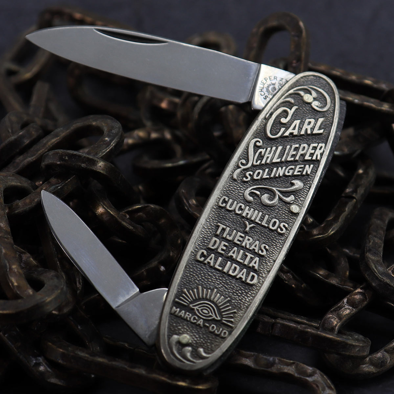 Besonderheit - Carl Schlieper altes Herrenmesser goes to Havanna - Klinge Eye brand