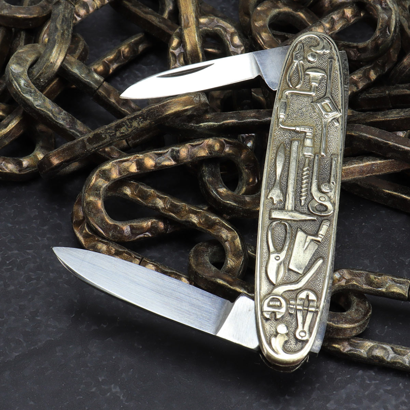 Seltenes Schlieper Herrenmesser mit Klingen aus den 60iger Jahren