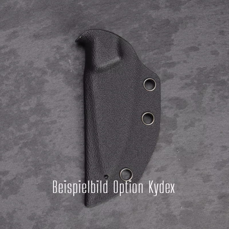SK09 Black Edition - Handle G10 black with Kydex/Leather steel Sandvik 14C28 EDC knife 2nd Run