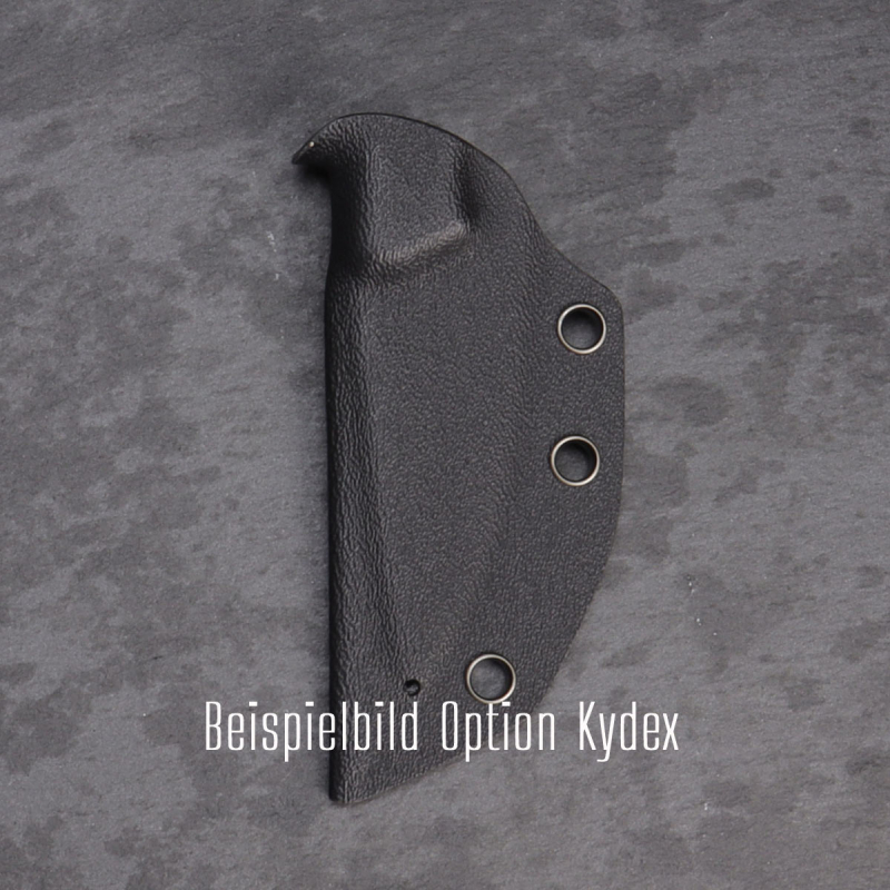 SK09 - Griff Version Micarta schwarz mit Kydex/Leder Stahl Sandvik-14C28 EDC Messer 2. Run