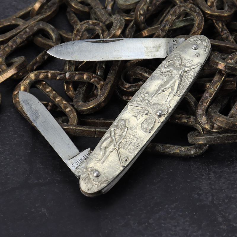 Altes Herrenmesser aus Solingen - Cactus - Sport und Jungfrauen