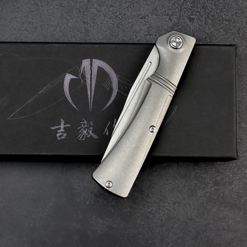 SK-X Slipjoint Taschenmesser - CPM20CV Stahl stonewashed full Titan