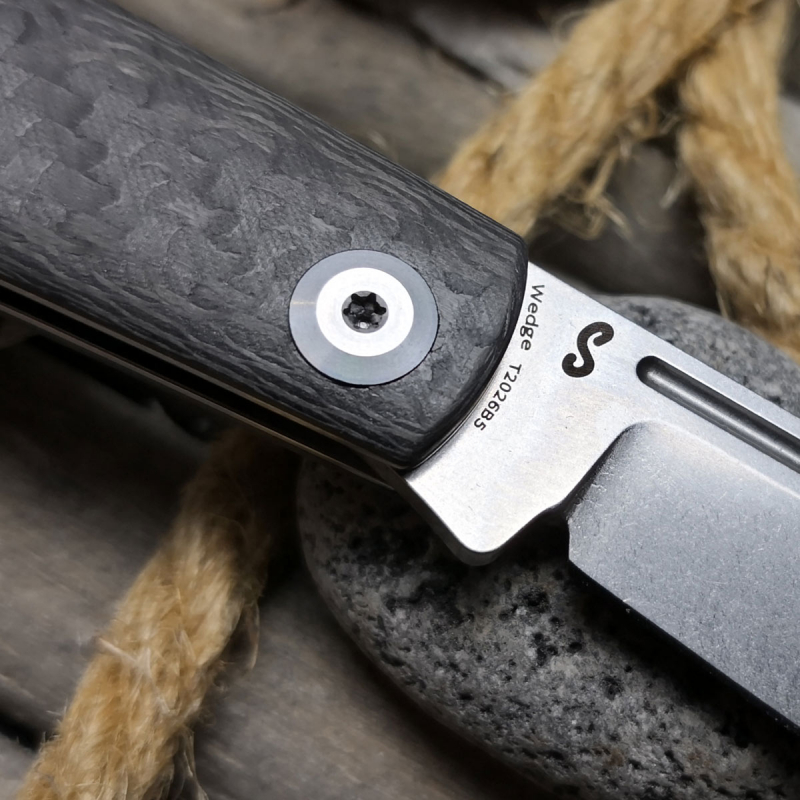 Taschenmesser Backlock - WEDGE - von Kansept Knives EDC Messer Stahl 154CM + Carbon