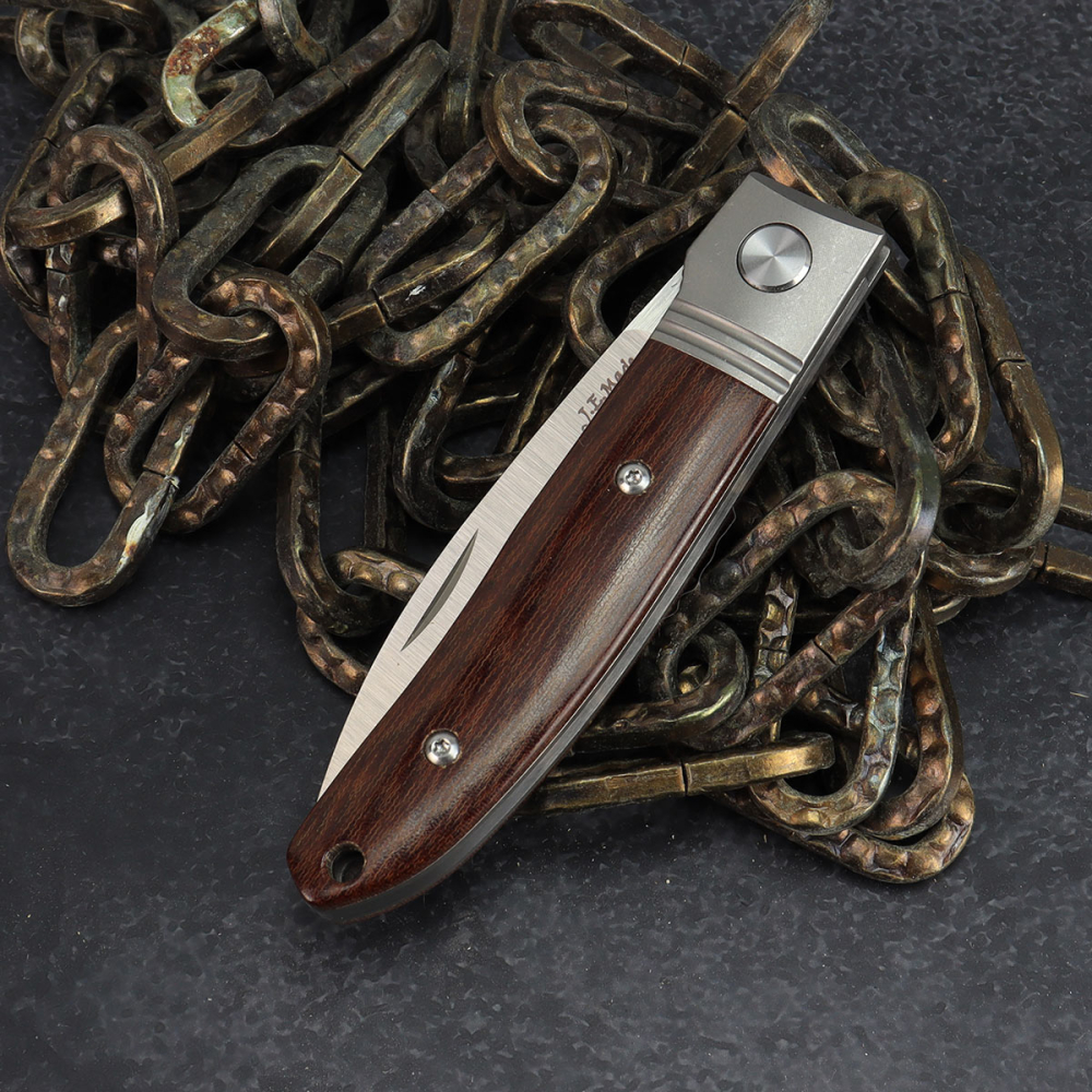 Absolutes Highlight - Einzelstück - Prototyp Slipjoint Loveless Design M390 antikes Micarta