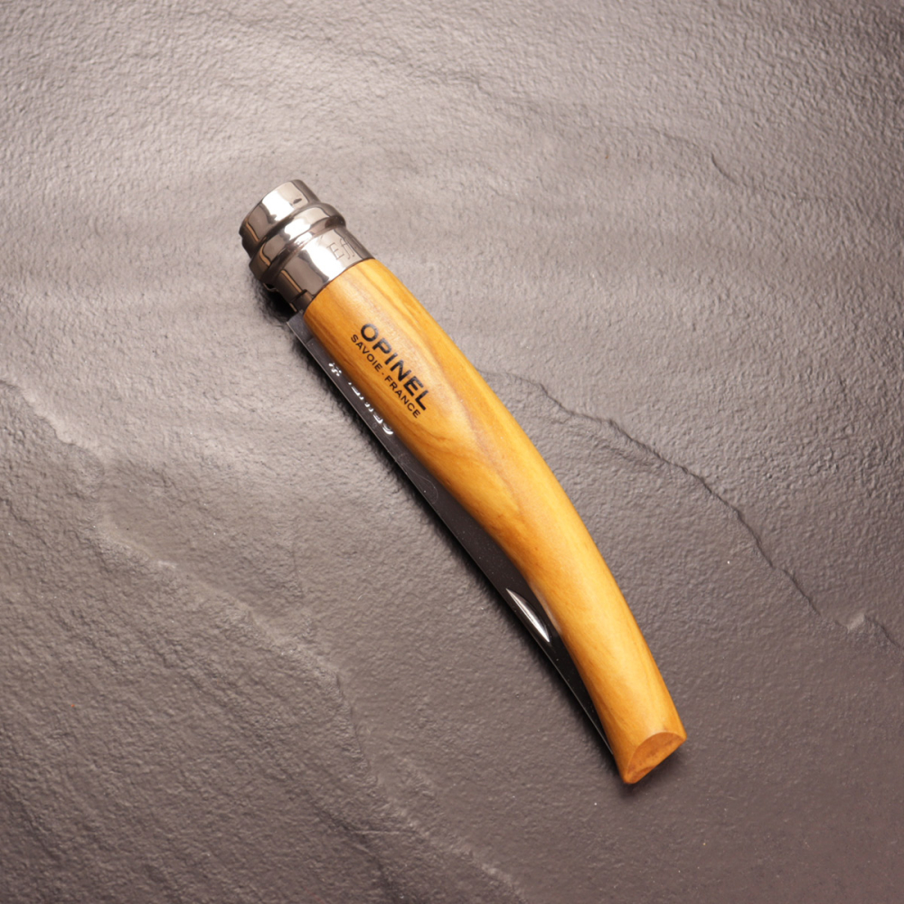 Opinel Set Slim-Line Gr 10 Olivenholz Taschenmesser in Geschenkbox