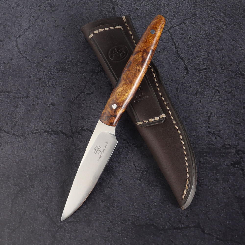 Marabou desert ironwood slim EDC knife by Arno Bernard