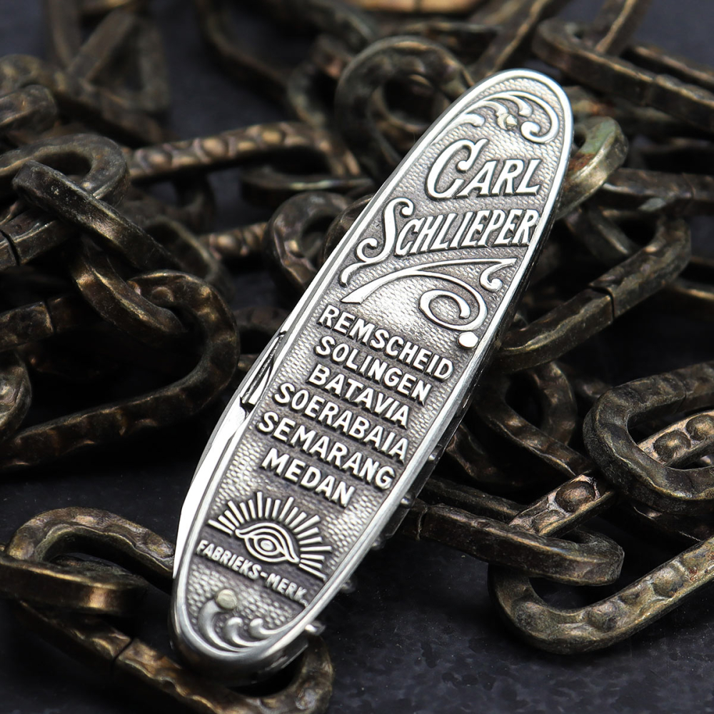 Carl Schlieper goes to Indonesia - Multitool - absolut selten - Schere, Korkenzieher, Kapselheber, Klinge