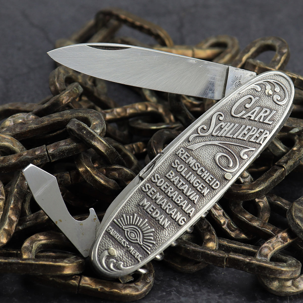 Carl Schlieper goes to Indonesia - Multitool - absolut selten - Schere, Korkenzieher, Kapselheber, Klinge