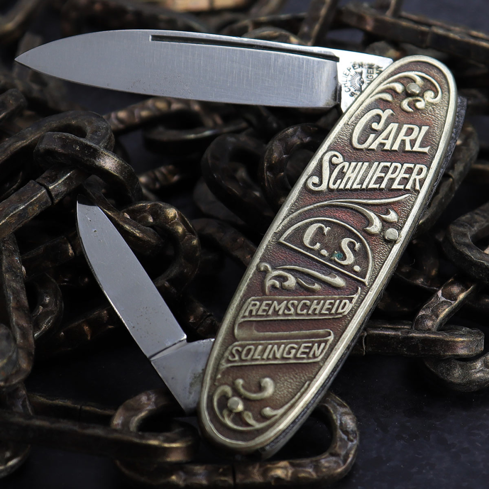 Besonderheit - Carl Schlieper altes Herrenmesser goes to Havanna - CS Klinge Eye brand