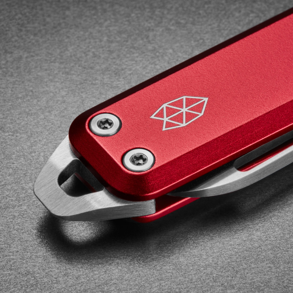 James Brand - Elko rot Aluminium Schlüsselbund Taschenmesser