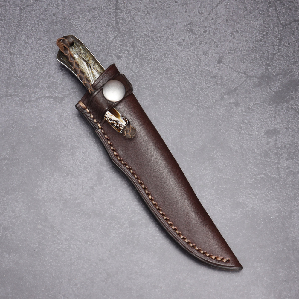 Marmoset Arno Bernard Knives schmales EDC Messer aus N690 mit Griff Griaffenknochen