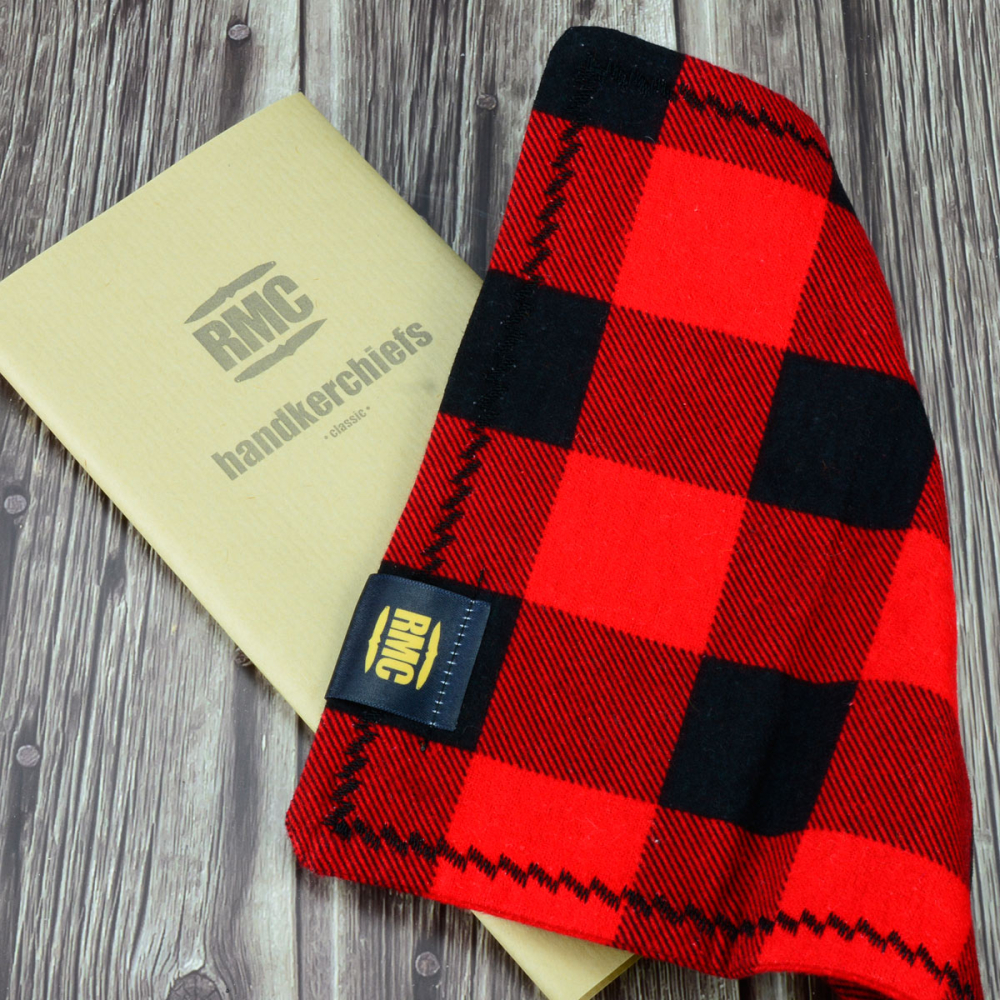 RMC Classic Line - Real men carry ... EDC Hank - bright colors red / black 20x20cm handkerchief