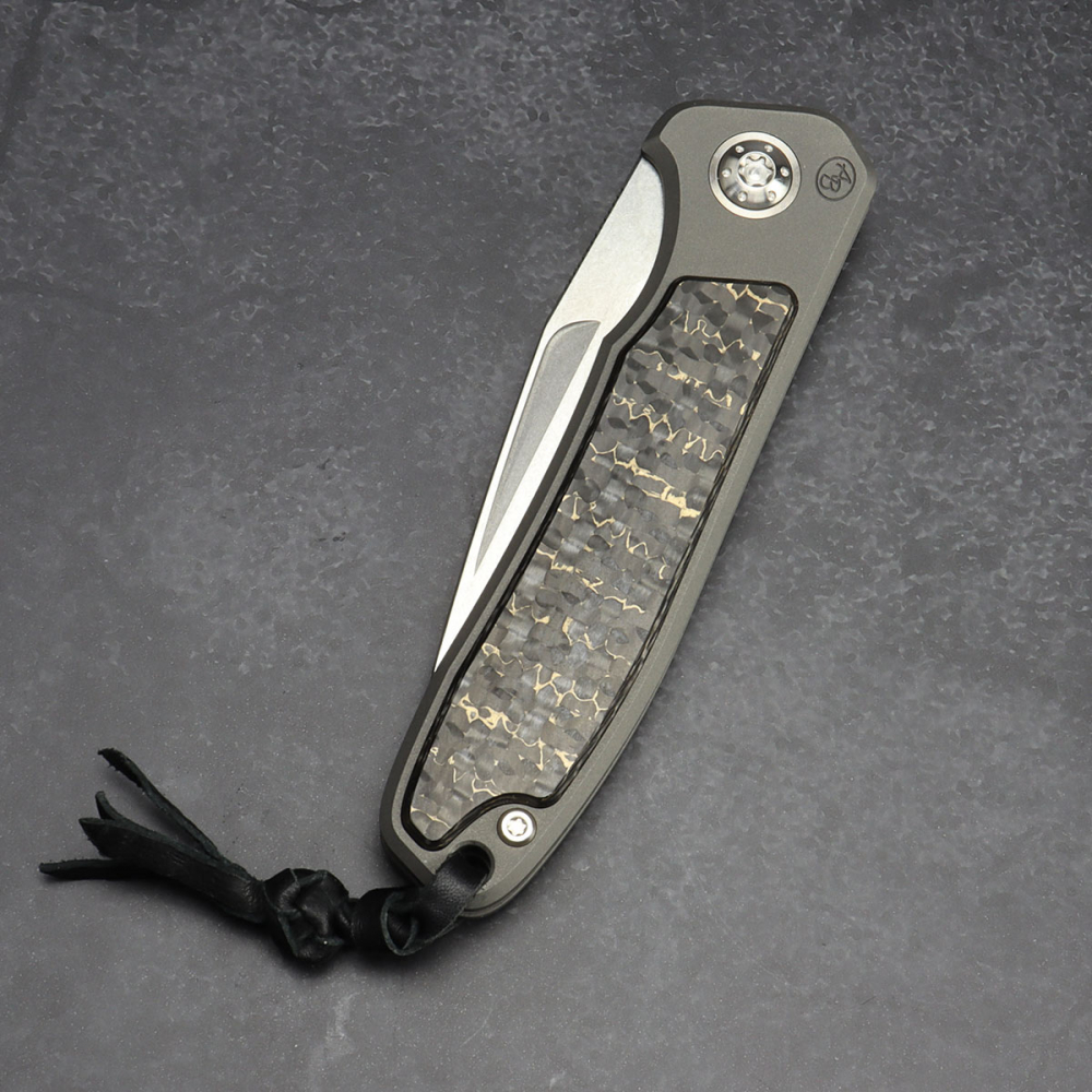 German Edition Fuller - iMamba Arno Bernard Knives -Titanium Snakeskin RWL-34 steel knife stonewashed