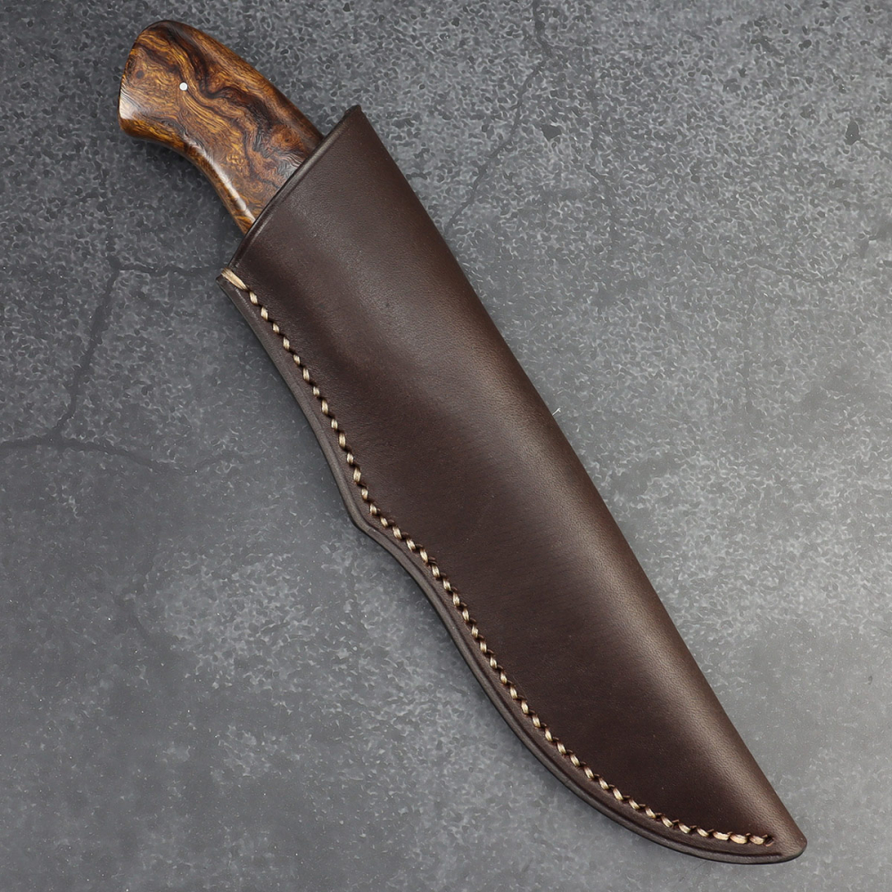 Zebra - Arno Bernard Knives with Ironwood steel incl. leather sheath