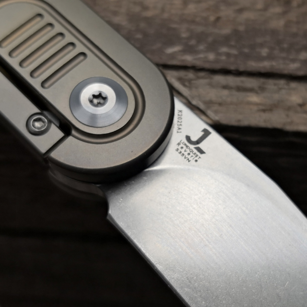 Kansept Knives Reverie - CPM- S35VN front flipper with titanium anodized and G10 design by Justin Lundquist - buy recommendation