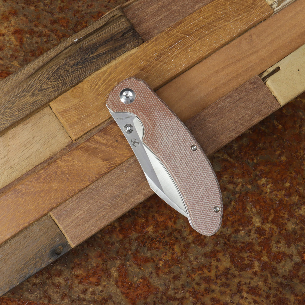 Kansept Nesstreet Messer mit S35VN Stahl mit Micarta braun