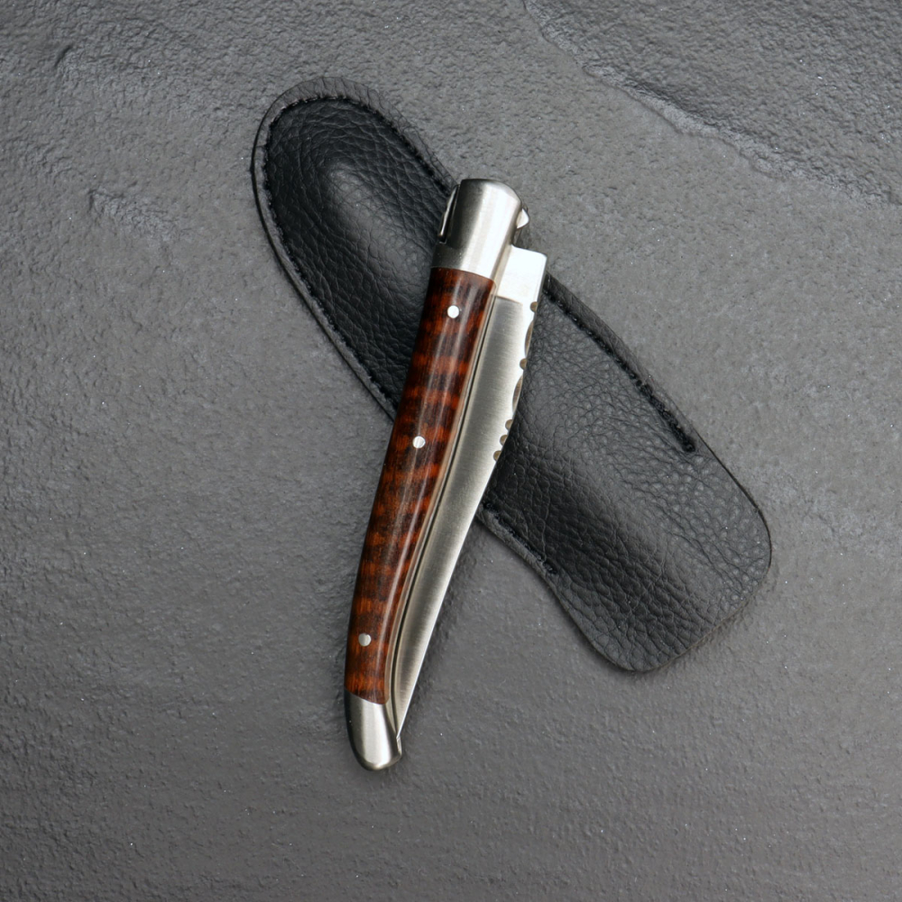 Abverkauf Laguiole Taschenmesser 75mm Le Fidele Griff Schlangenholz Amourette kleine Version