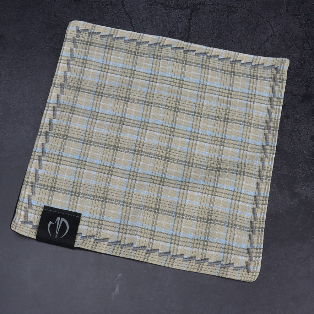 MDK Hank Limited 2024 - two-sided Hank microfiber / 80% cotton beige/blue/grey checkered by RMC