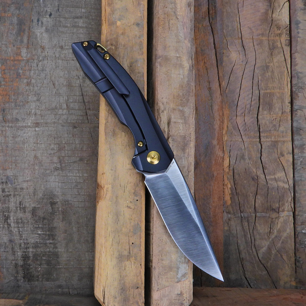 Kansept Knives Mini Accipiter K2007A5 Pocket Knife Copper CPM-S35VN Framelock